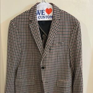 Classic Checkered Men's Blazer